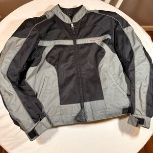Castle Streetwear Motorcycle Racing Jacket XL Zip Out Liner Elbow Pads Casual